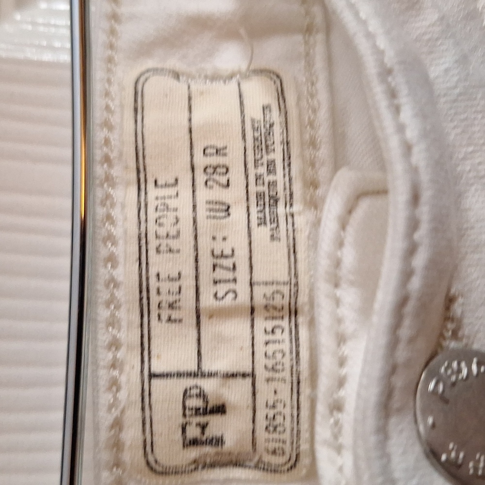 Free people just float on flare stretch jeans size 28 regular White - Picture 8 of 13